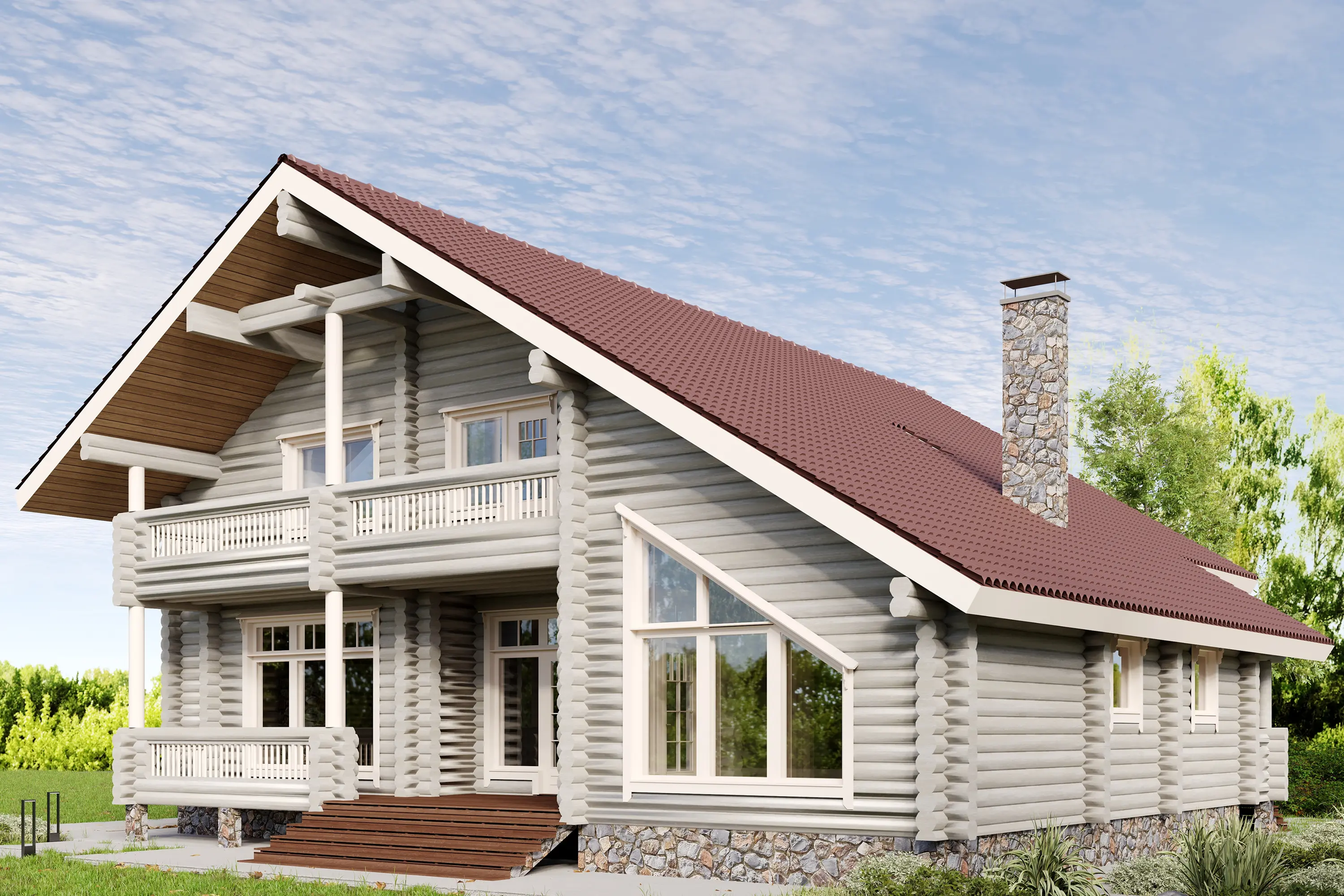 Деревянный фасад